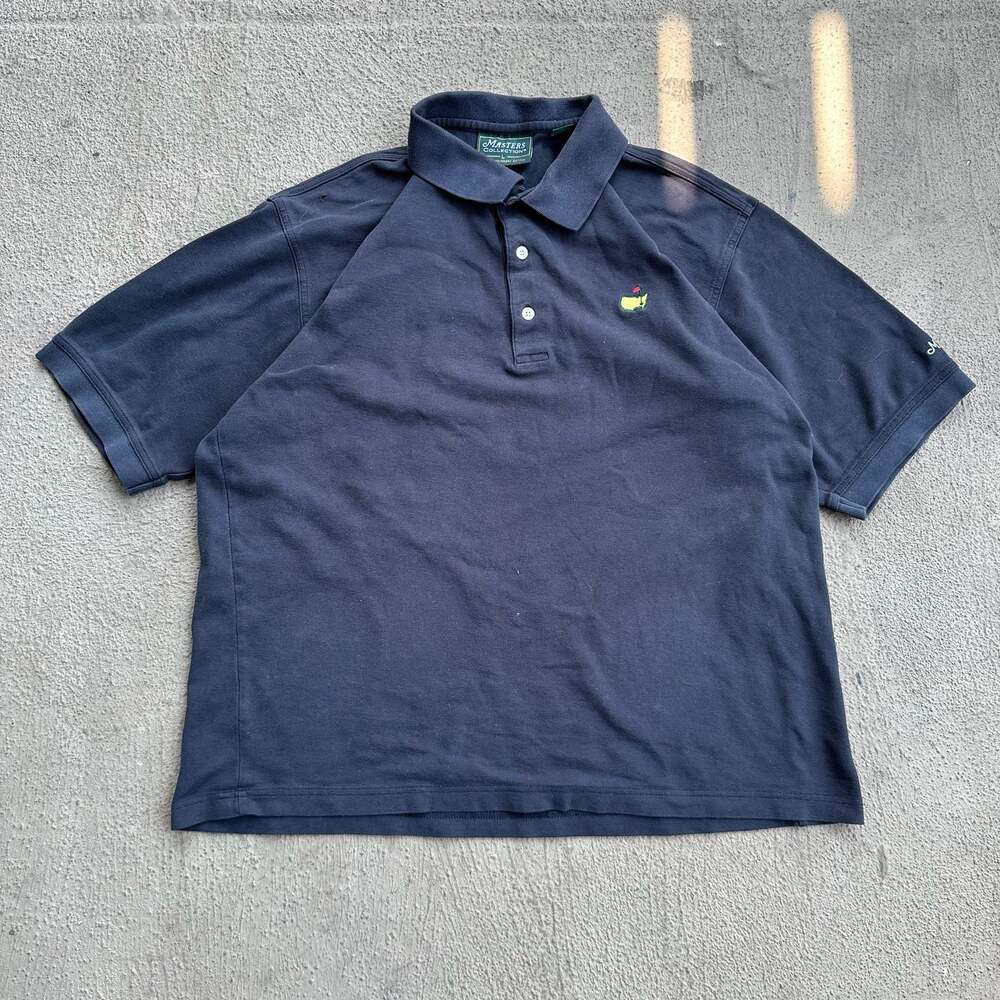 Masters Collection Men's Navy Blue Mercerized Cotton Golf Polo Shirt